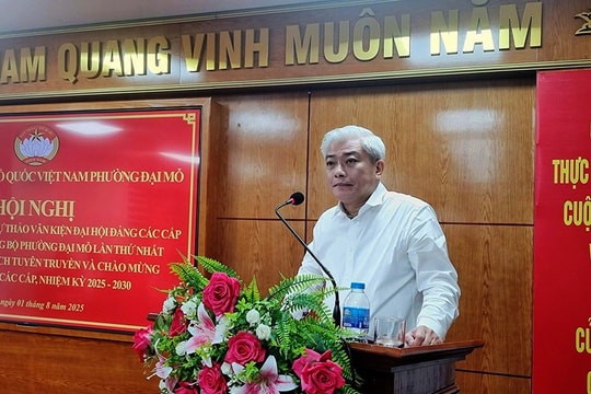 Ủy ban MTTQ Việt Nam phường Đại Mỗ Tích cực xây dựng dự thảo Văn kiện Đại hội Đảng các cấp