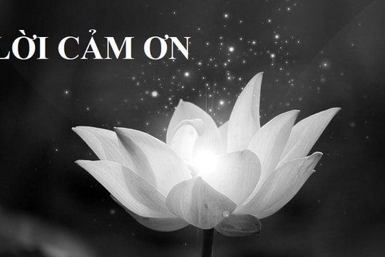 Lời cảm ơn của gia đình bác sĩ Trần Quang Dương