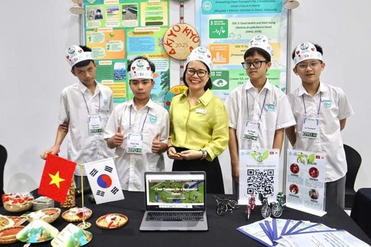 Học sinh Giảng Võ 2 chung tay xây dựng Hà Nội không khói bụi