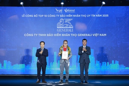 Generali Việt Nam lọt Top 10 Công ty bảo hiểm uy tín năm 2025