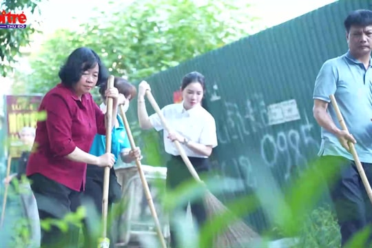 Người dân Hà Nội đồng lòng xây dựng Thủ đô xanh, sạch, đẹp