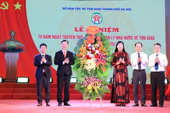 Hà Nội: Kỷ niệm 70 năm Ngày truyền thống ngành Quản lý nhà nước về tôn giáo