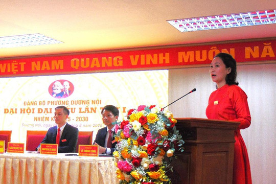 Xây dựng một Dương Nội vững mạnh toàn diện, không ngừng phát triển, cùng cả nước bước vào kỷ nguyên mới