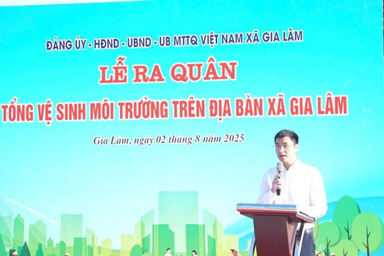 Chung sức, đồng lòng xây dựng xã Gia Lâm xanh, sạch, đẹp, bền vững