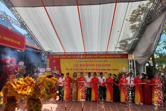 Xã Ngọc Hồi khánh thành dự án tu bổ, tôn tạo di tích miếu - đình Vĩnh Trung