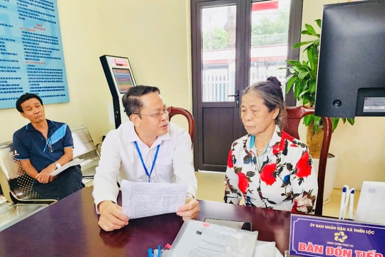 Xã Thiên Lộc xây dựng chính quyền phục vụ