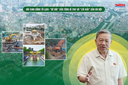 HỒI SINH SÔNG TÔ LỊCH: “ĐỀ BÀI” CỦA TỔNG BÍ THƯ VÀ “LỜI GIẢI” CỦA HÀ NỘI Bài 1: Sứ mệnh làm sống lại dòng sông chết
