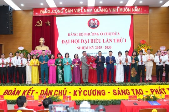 Đảng bộ phường Ô Chợ Dừa nhiệm kỳ mới: Vững tổ chức, mạnh chuyển đổi, tái thiết đô thị kiểu mẫu