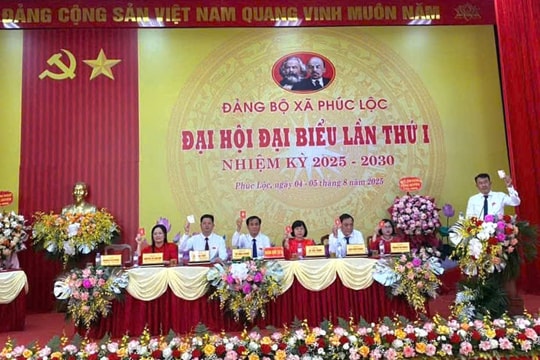 Đại hội đại biểu Đảng bộ xã Phúc Lộc lần thứ I khai mạc phiên trù bị