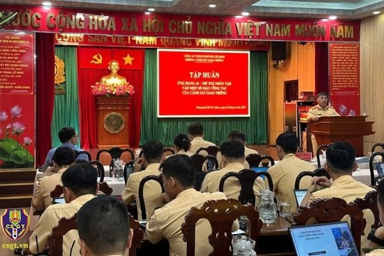 Cảnh sát giao thông TP Hồ Chí Minh Tập huấn ứng dụng công nghệ AI vào phục vụ công tác nghiệp vụ