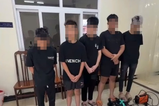 Kịp thời ngăn chặn nhóm thiếu niên tự chế hung khí giải quyết mâu thuẫn
