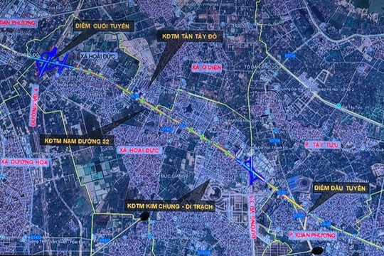 Hà Nội: Công bố phương án tuyến, vị trí công trình xây dựng tuyến đường 32