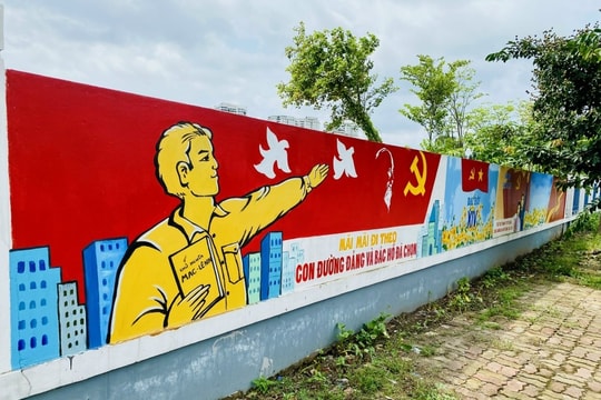 Sắc màu thanh niên Hà Nội mừng Đại hội Đảng