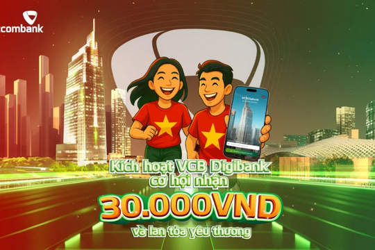 Vietcombank đồng hành “Cùng Việt Nam tiến bước - 1 tỷ bước chân tiến vào kỷ nguyên mới”