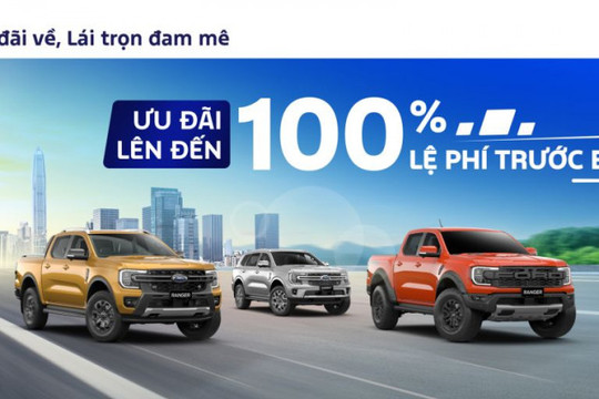 Ford Việt Nam triển khai ưu đãi lên tới 60 triệu đồng