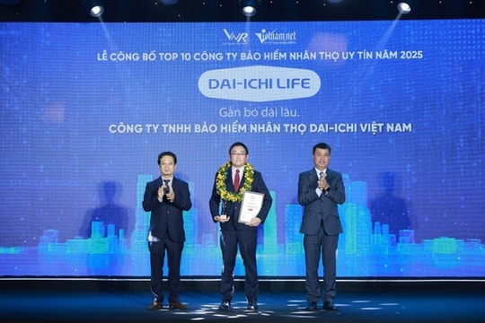 Một thập niên Dai-ichi Life Việt Nam Vững danh hiệu "Top 10 Công ty Bảo hiểm nhân thọ uy tín 2025"