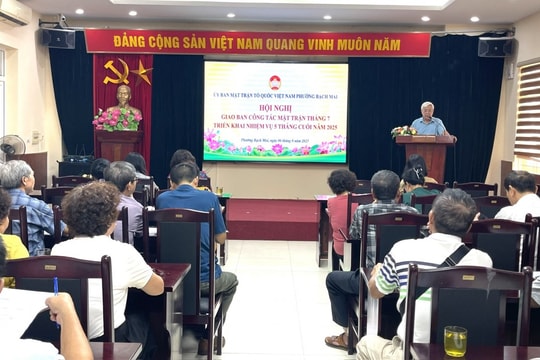 Phường Bạch Mai triển khai nhiệm vụ công tác mặt trận 5 tháng cuối năm 2025