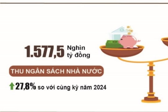 Thu ngân sách nhà nước đạt 80,2% dự toán năm 2025