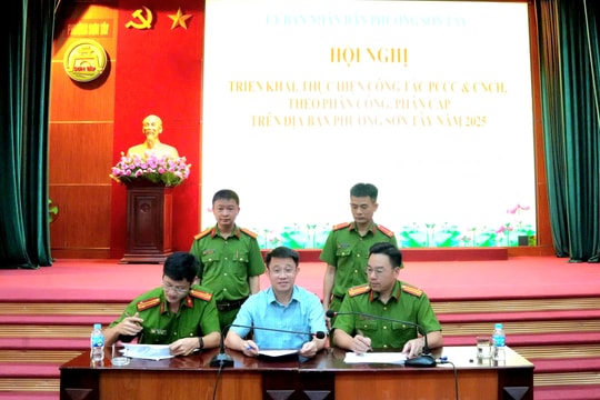 Sơn Tây triển khai phòng, chống cháy nổ và cứu nạn, cứu hộ theo phân công, phân cấp