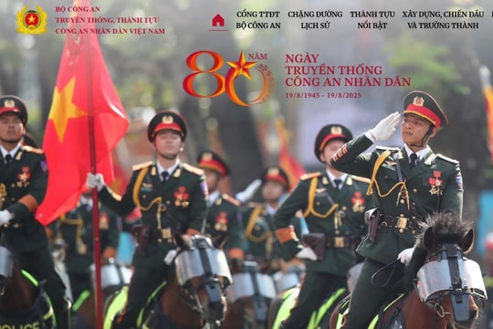 Ra mắt Trang truyền thống, thành tựu Công an nhân dân Việt Nam
