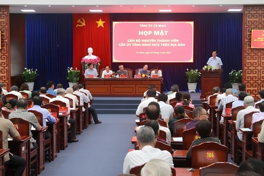 Cà Mau: Họp mặt cán bộ hưu, góp ý văn kiện Đại hội Đảng