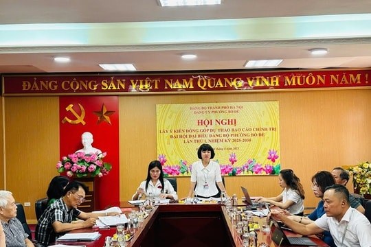 Phường Bồ Đề Chuẩn bị mọi điều kiện tổ chức Đại hội đại biểu Đảng bộ phường