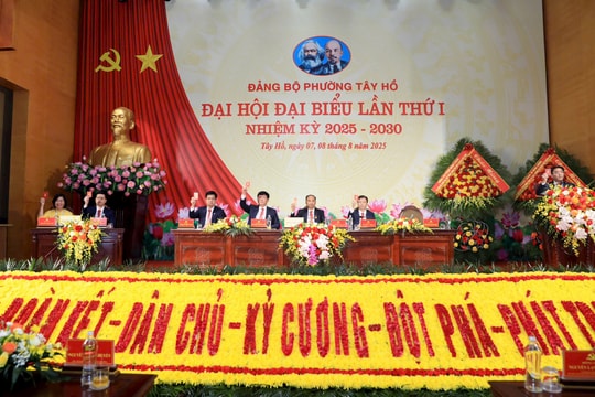 199 đại biểu dự Đại hội đại biểu Đảng bộ phường Tây Hồ