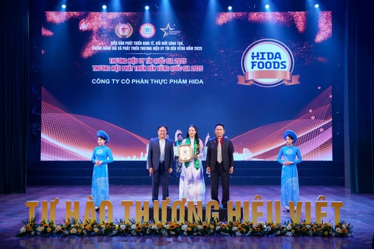 HidaFoods được vinh danh Top 10 thương hiệu uy tín quốc gia 2025 - khẳng định vị thế thương hiệu thực phẩm chất lượng cao tại Việt Nam