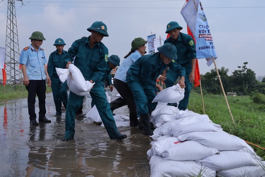 Nâng cao hiệu quả phối hợp, xử lý tình huống thiên tai ở Phúc Lộc