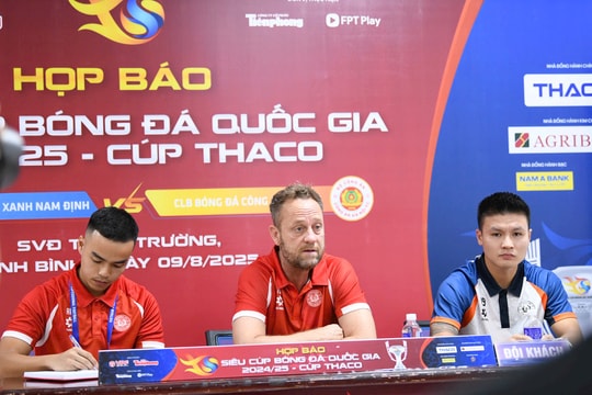 Công an Hà Nội và Thép xanh Nam Định đều quyết tâm chinh phục Siêu cúp Quốc gia