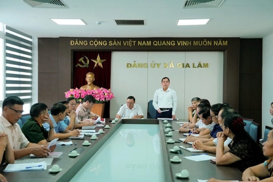 Ủy ban Mặt trận Tổ quốc Việt Nam xã Gia Lâm Nhiều ý kiến tâm huyết đóng góp vào Dự thảo văn kiện Đại hội XVIII Đảng bộ Hà Nội
