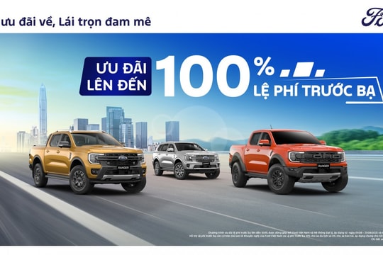 Ford Việt Nam triển khai chương trình khuyến mãi “khủng” trong tháng 8/2025
