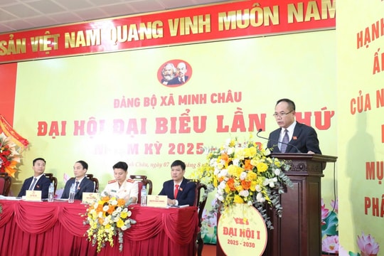 Đại hội Đảng bộ xã Minh Châu lần thứ I: Xây dựng xã Minh Châu trở thành xã thông minh, xanh - văn minh - hạnh phúc