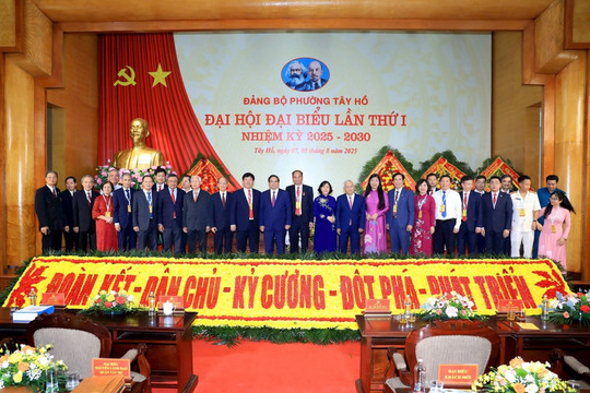 Đại hội đại biểu Đảng bộ phường Tây Hồ lần thứ I, nhiệm kỳ 2025-2030: Phát triển phường Tây Hồ thành trung tâm dịch vụ, du lịch của Thủ đô