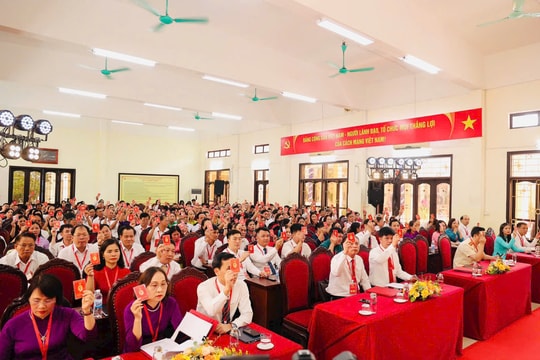168 đại biểu dự phiên trù bị Đại hội đại biểu Đảng bộ xã Đan Phượng lần thứ I