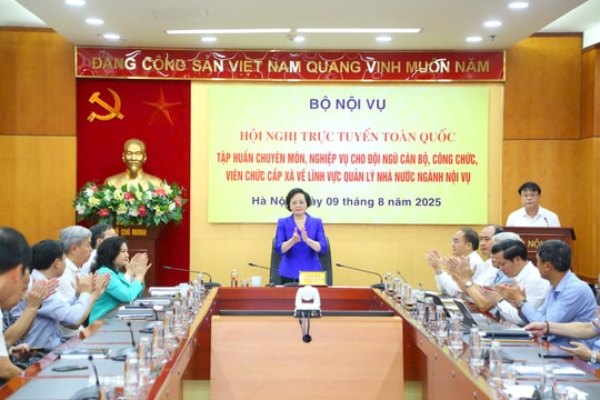 Hội nghị tập huấn trực tuyến toàn quốc về quản lý nhà nước cho cán bộ, công chức, viên chức cấp xã