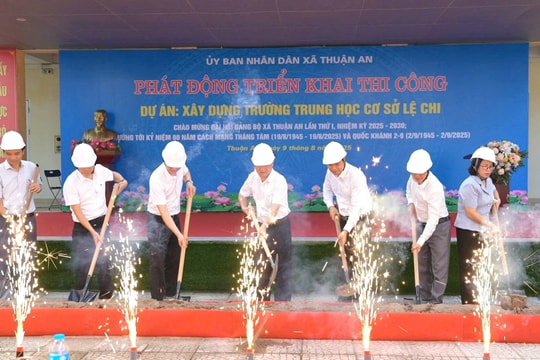 Thuận An khởi công nhiều công trình chào mừng Đại hội Đảng các cấp