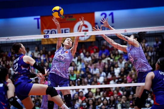 Tuyển bóng chuyền nữ Việt Nam tiếp tục thắng dễ Indonesia tại SEA V.League 2025