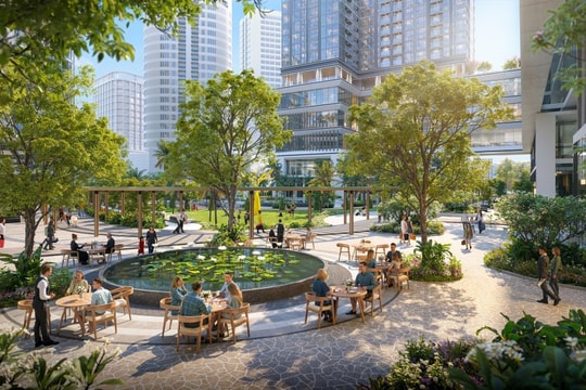 Vườn Hạnh Phúc - “ốc đảo xanh” tại tổ hợp căn hộ Sun Group Cầu Giấy