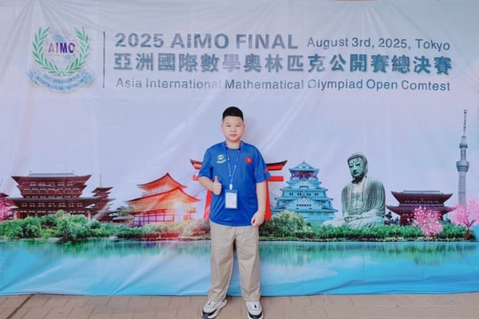 “Em út” Ngọ Gia Huy: Ghi dấu ấn tại Đấu trường Toán học Châu Á AIMO 2025