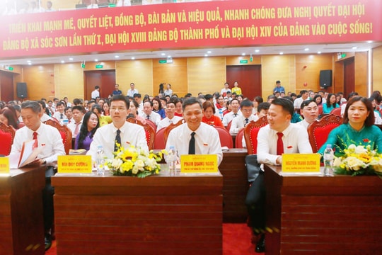 215 đại biểu dự Đại hội đại biểu Đảng bộ xã Sóc Sơn lần thứ I