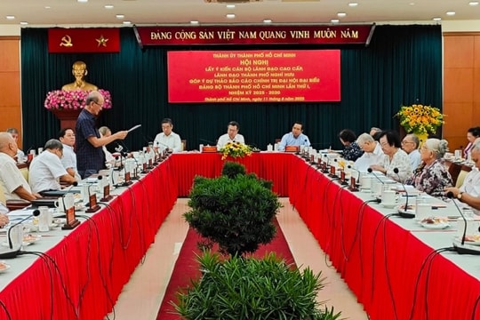 Thành ủy TP Hồ Chí Minh ghi nhận ý kiến của lãnh đạo cao cấp nghỉ hưu về đại hội