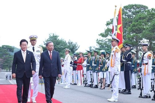 Lễ đón Tổng Bí thư Tô Lâm và Phu nhân thăm cấp Nhà nước Đại Hàn Dân quốc