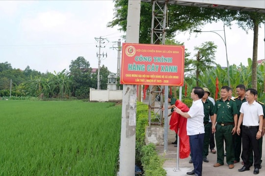 Xã Liên Minh gắn biển nhiều công trình, phần việc chào mừng Đại hội Đảng các cấp