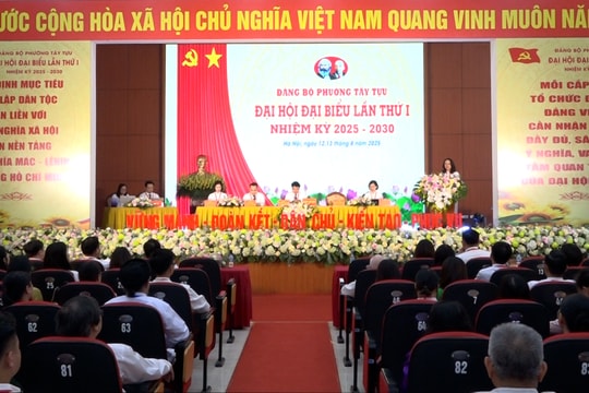 225 đại biểu dự Đại hội Đảng bộ phường Tây Tựu lần thứ I
