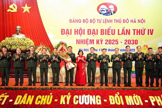 Đồng chí Bùi Thị Minh Hoài giữ chức Bí thư Đảng ủy Bộ Tư lệnh Thủ đô Hà Nội, nhiệm kỳ 2025 - 2030