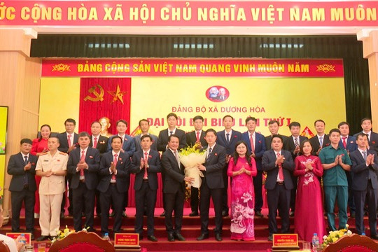 Đại hội đại biểu Đảng bộ xã Dương Hoà lần thứ I, nhiệm kỳ 2025-2030: Xã Dương Hòa định hướng chặng đường mới phát triển toàn diện, đồng bộ và bền vững