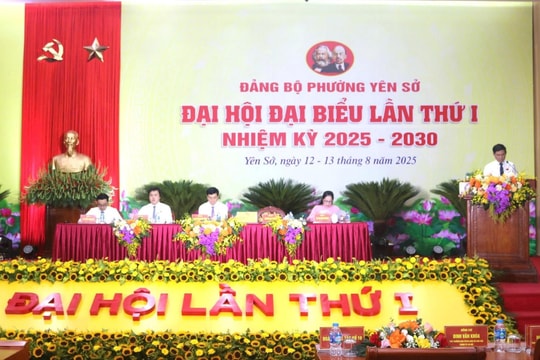 179 đại biểu dự Đại hội Đảng bộ phường Yên Sở lần thứ I