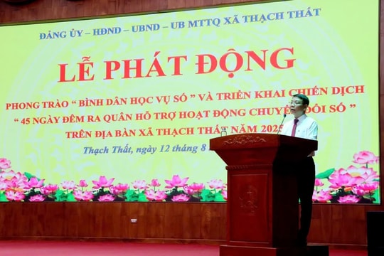 Lan tỏa phong trào “Bình dân học vụ số” tại xã Thạch Thất
