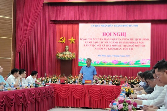 Hà Nội tháo gỡ khó khăn, vướng mắc tồn tại ở xã Hát Môn